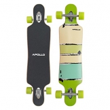Apollo Longboard Tonga Special Edition Komplettboard mit High Speed ABEC Kugellagern inkl. Skate T-Tool, Drop Through Freeride Skaten Cruiser Boards -