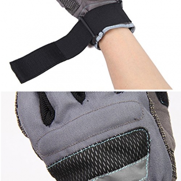 Glield Skateboard Gloves / Erwachsene Freeride Grip Slid Skateboard Handschuhe mit Foam Palm CBST02 (schwarz, L) - 