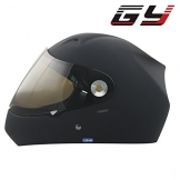 GY RENNFAHRER volles Gesicht Professioneller Longboard-Helm Abhang-Helm Extremsport-Kopfschutzhelm schwarz (schwarz, S/M) -