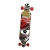 Longboard 41 LED DROP RACE ABEC 11 Rot LED Skateboard -