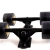 Longboard Achsen Set, 2 Achsen, 4 Rollen, Kugellager, (Clear Black) -