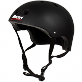 Mach1® Helm Skaterhelm, Fahrradhelm, BMX-Helm, Inliner-Helm für Skater (Schwarz-matt, 51-54cm (S)) -
