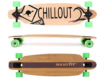 MAXOfit® Deluxe Longboard Chillout No.19, Drop Through, 9 Schichten, ABEC11 -