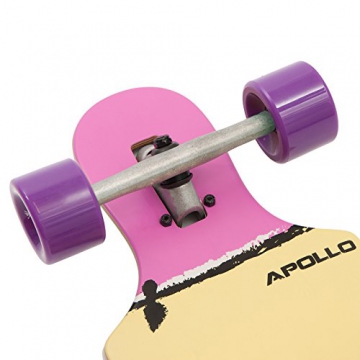 Papeete Purple Colour | Twin Tip DT Longboard - brand new longboard 2015 from the trendy and exclusive Apollo label | Stylish board made of Canadian maple | Length: 99cm / 39'' Width: 23.49cm / 9,25'' - 