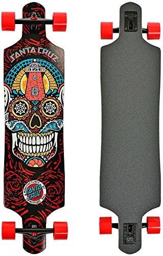 Santa Cruz Skateboard Longboard Sugar Skull Drop Thru, 10.0 x 40.0 Zoll, SANLOBSUSKDT -