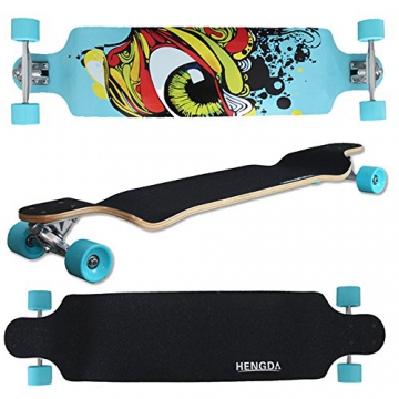 SSITG 41" Longboard Drop Through Long Board Skateboard Streetsurfer 104cm ABEC 9 -