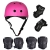 SymbolLife Skateboard / Skate Protektoren Set mit Helmet -- Skate Helmet Knie Pads Elbow Pads mit Handgelenkschoner für Skate, Skateboard, Roller Skate, BMX, Bike und anderen Extreme Sports, M Rose -