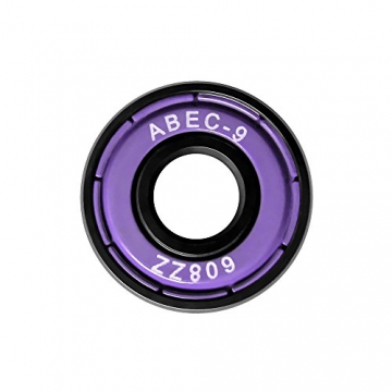 ABEC 9 Premium Kugellager WETKOALA (8 Stück) für Skateboards, Inliner, Longboard, Waveboard, Roller etc. / 608 ZZ Einheitsgröße / Langlebige Kugellager durch Metallabdeckung - 